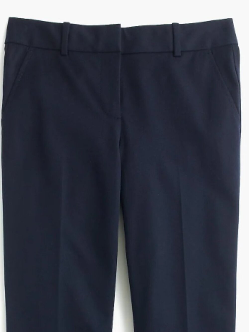J CREW Campbell trouser in navy blue size 6 straight leg wool blend